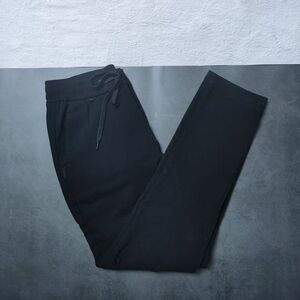 Black Tapered Track Pants with Slim Fit